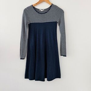 Artisan New York Cashmere Blend Long Sleeve Striped Dress